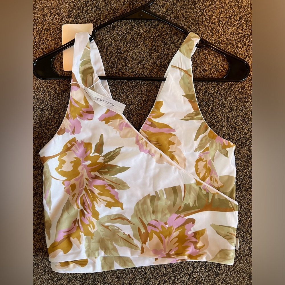 NWT Baiia Reversible Bikini Top Size 14